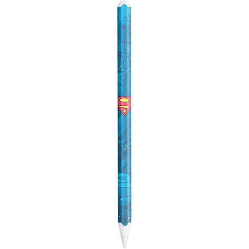DC Comics Superman Logo Background Pattern Apple Pencil (2nd Gen 2019) Skin